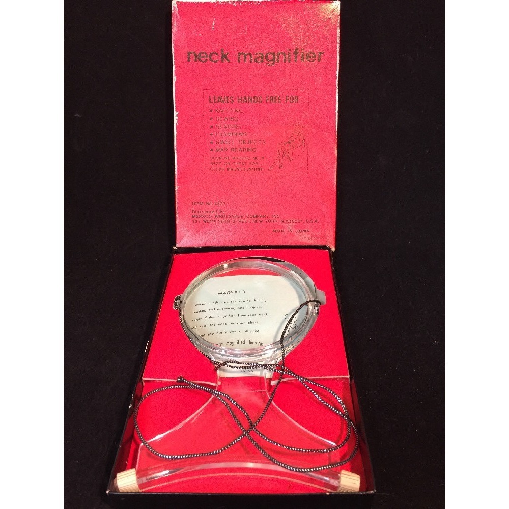 VINTAGE Magnifying Viewer Over The Neck Hands Free Magnifier